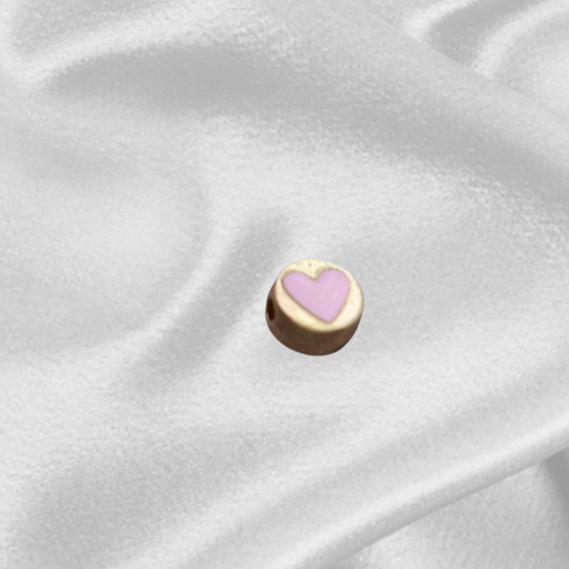 Серце емаль позолота